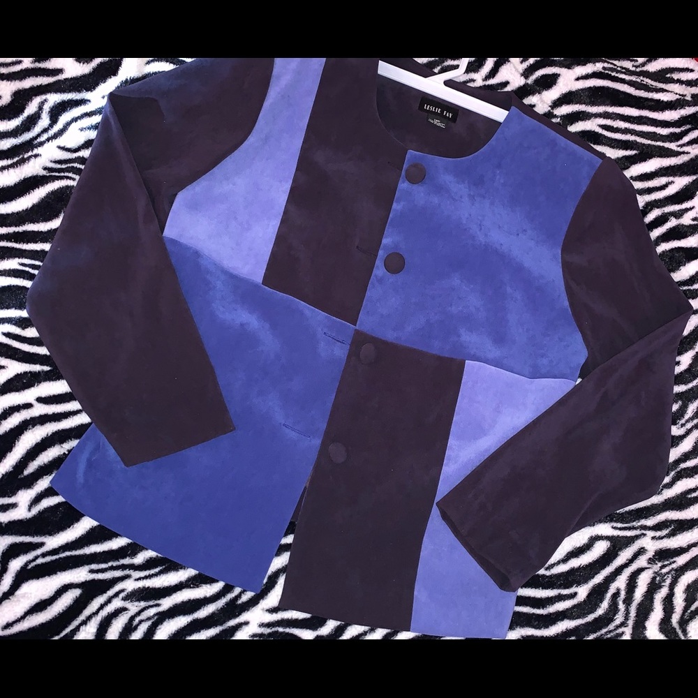 Vintage  Leslie Fay Color blocked jacket